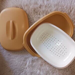 Vintage Harvest Gold for You To Steam Your Stuff - Antique Collectible Container